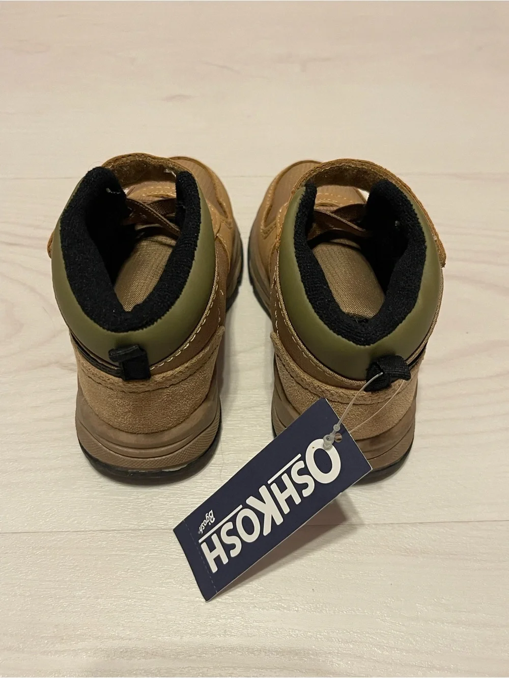 OshKosh B'gosh Brown and Black Kids Ankle Boots